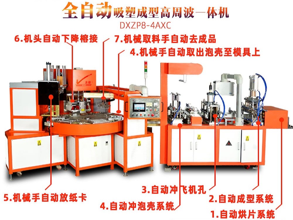 全自动吸塑成型高频焊接一体机